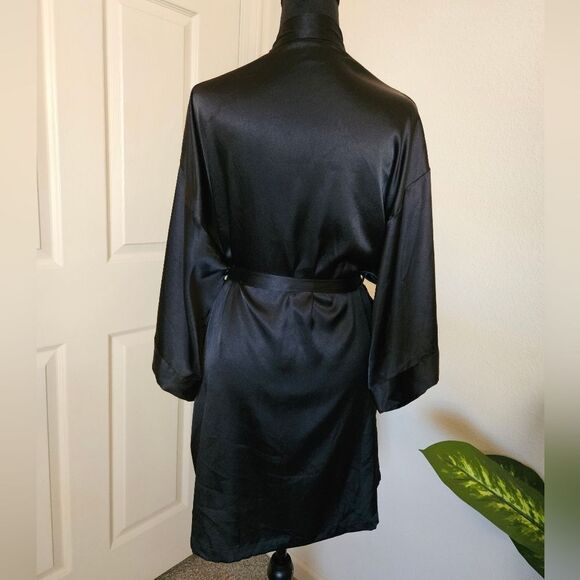 Victoria's Secret Black Satin Robe - Picture 2 of 10